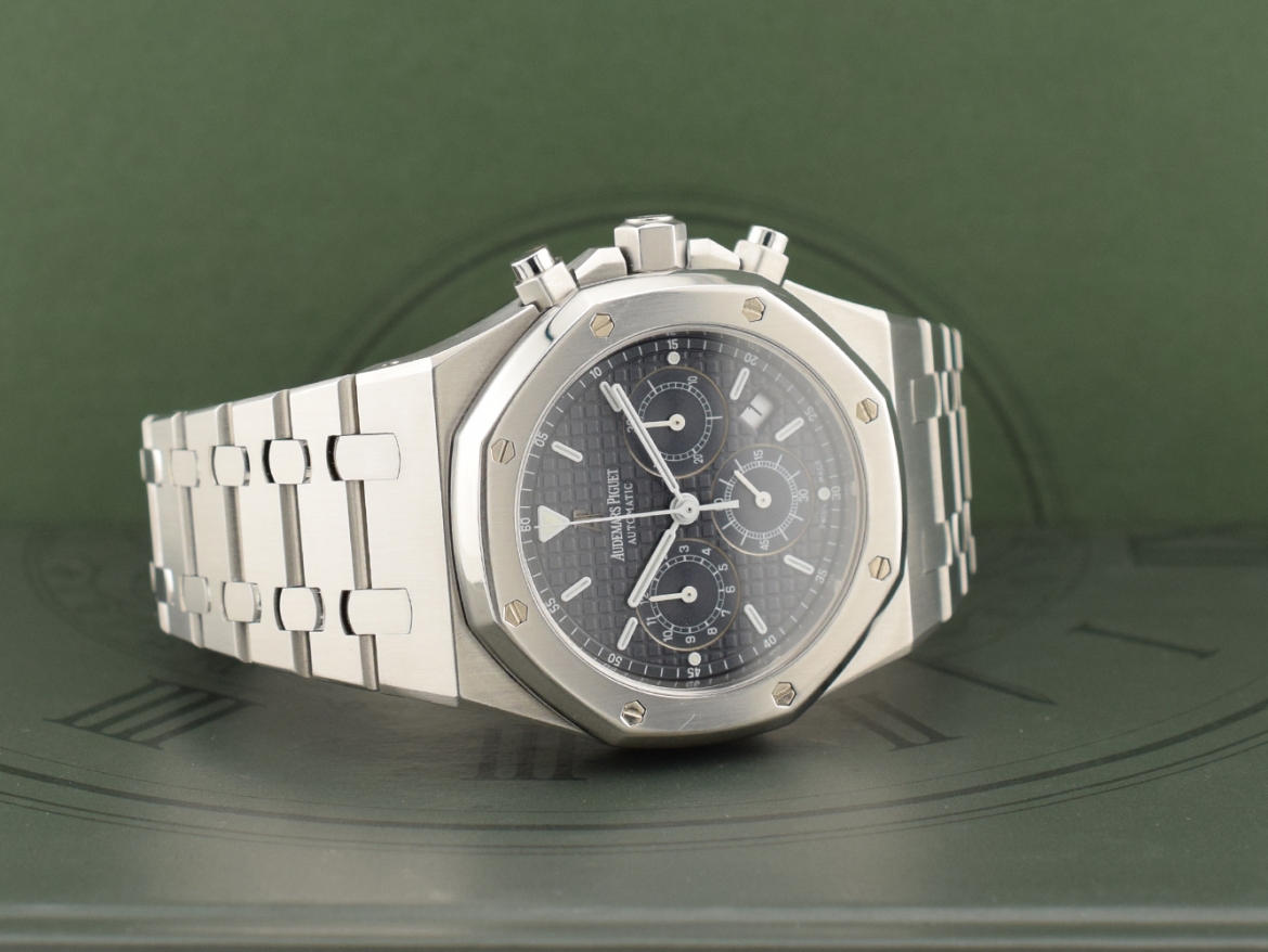 39mm Chronograph Blue Dial Full Set