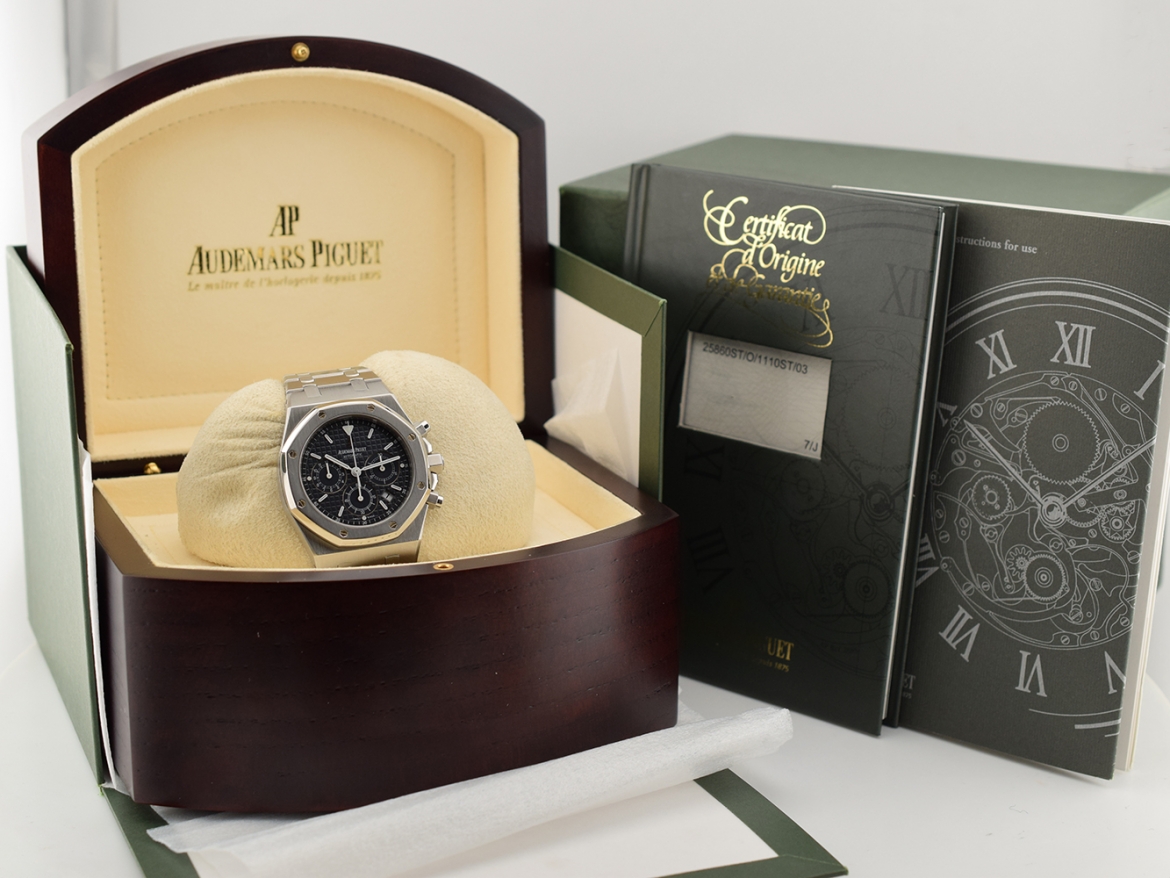 39mm Chronograph Blue Dial Full Set