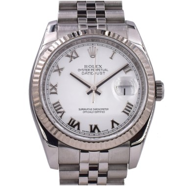 116234 White Roman Dial - Full Set 36mm