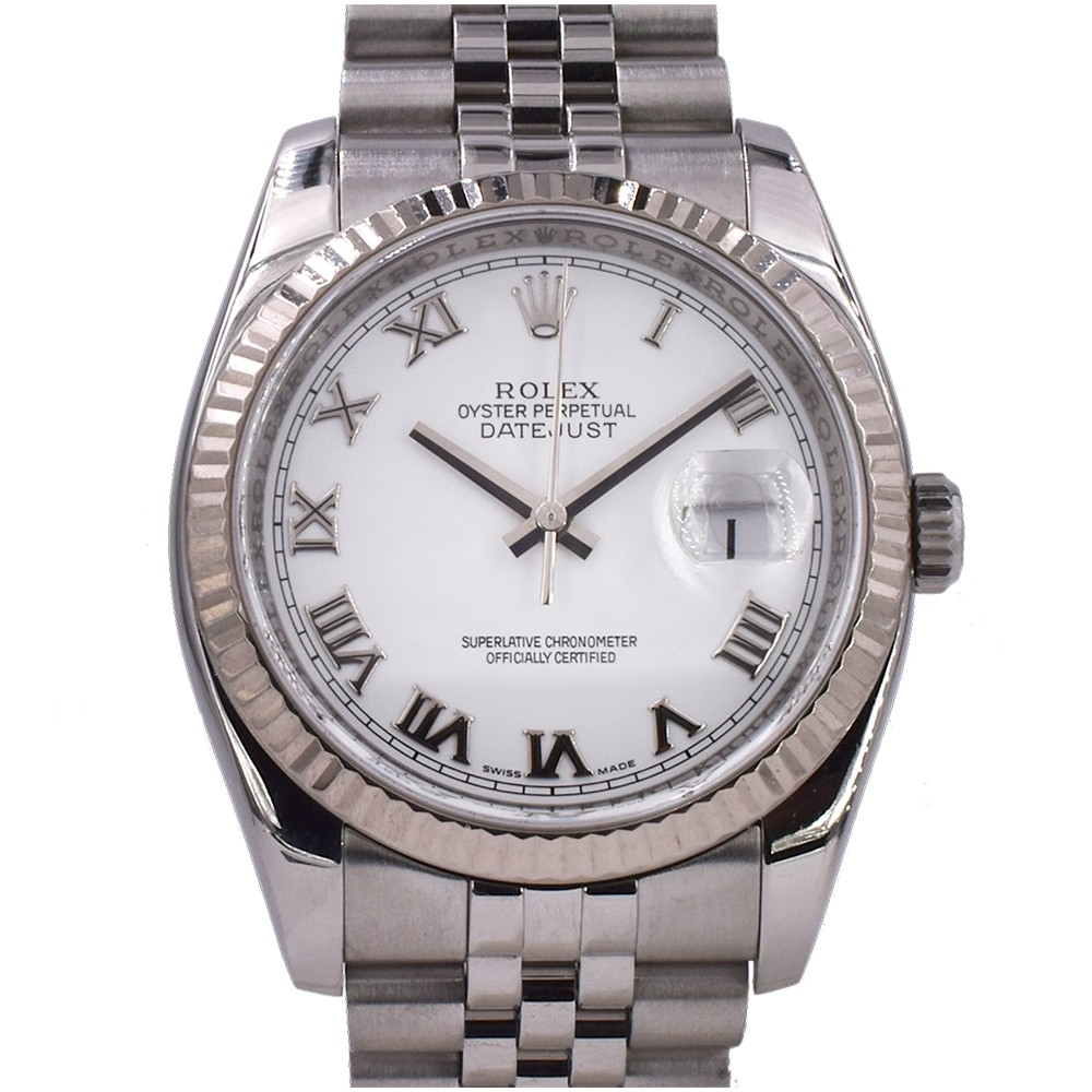 116234 White Roman Dial - Full Set 36mm