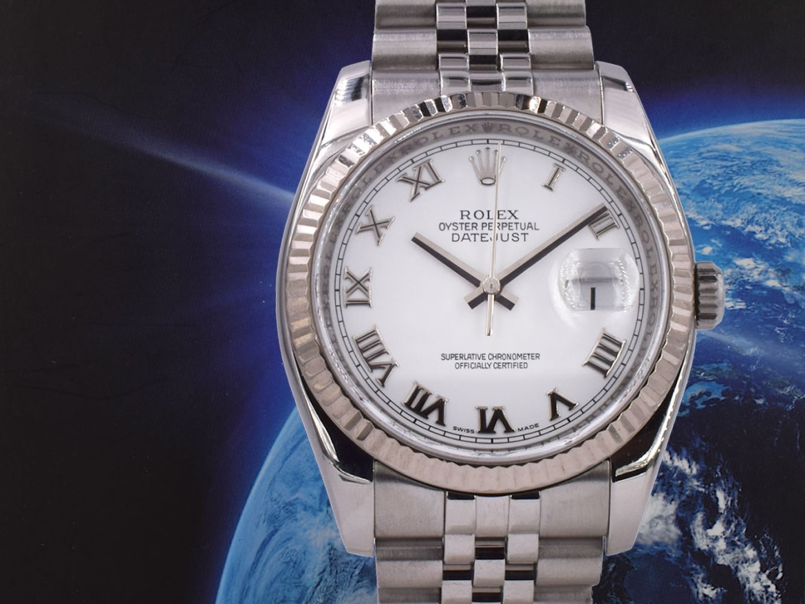 116234 White Roman Dial - Full Set 36mm