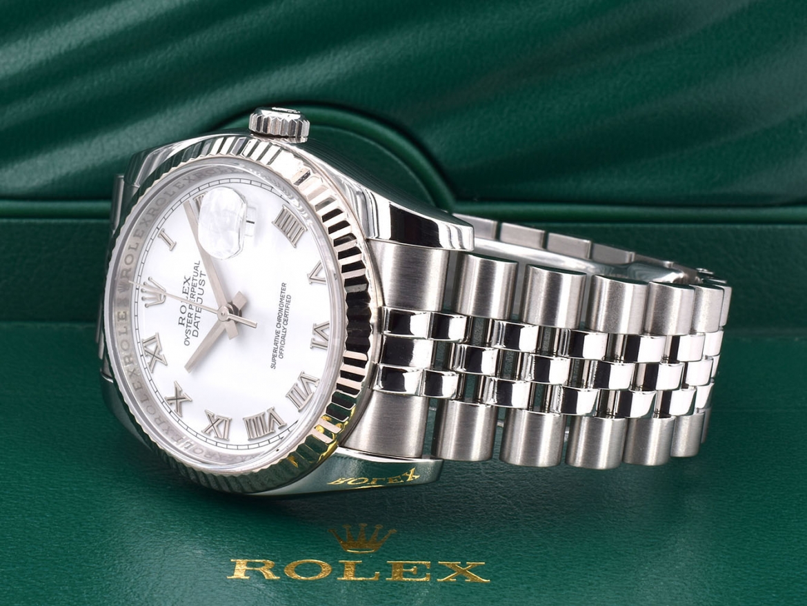 116234 White Roman Dial - Full Set 36mm