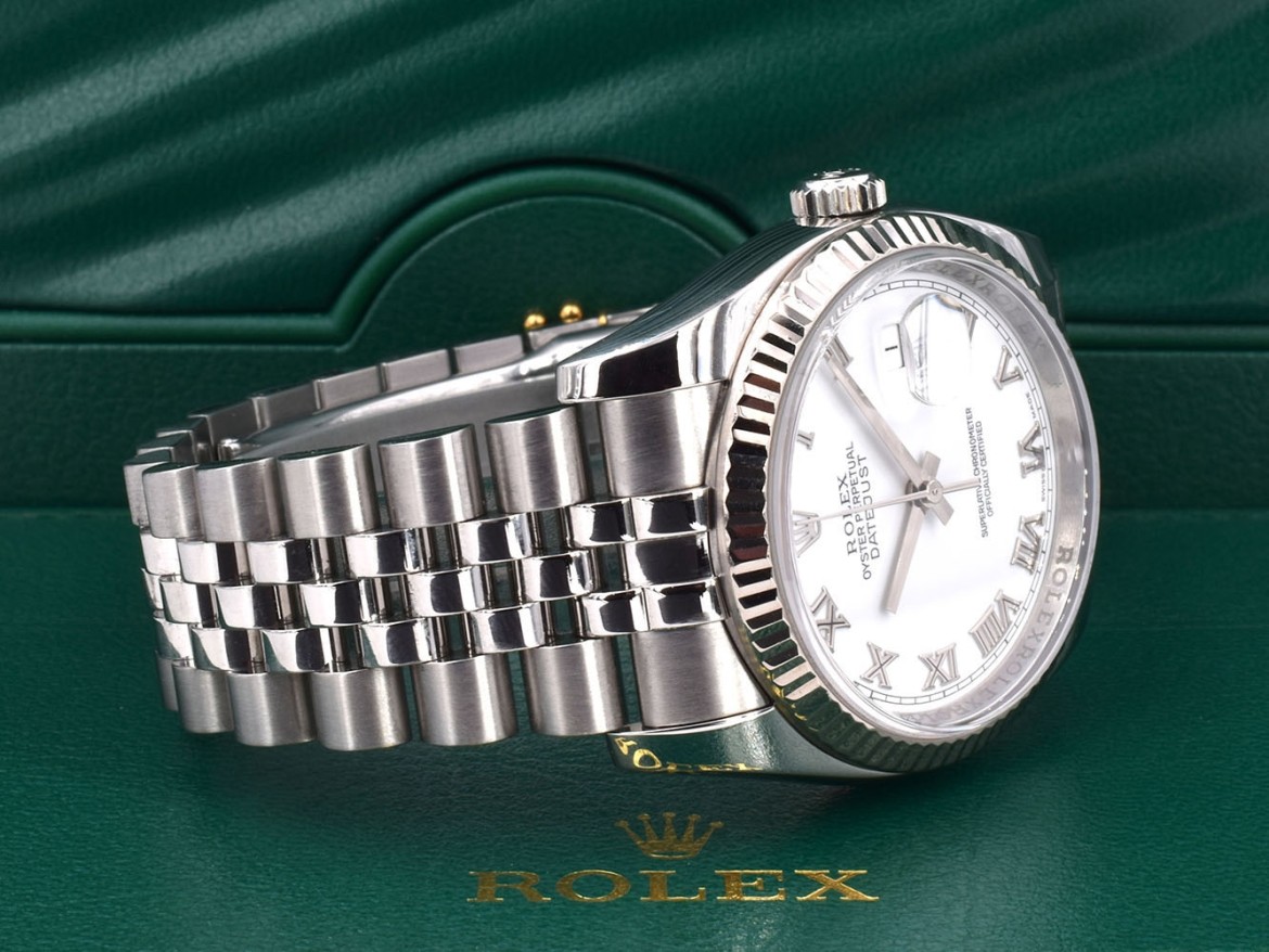 116234 White Roman Dial - Full Set 36mm