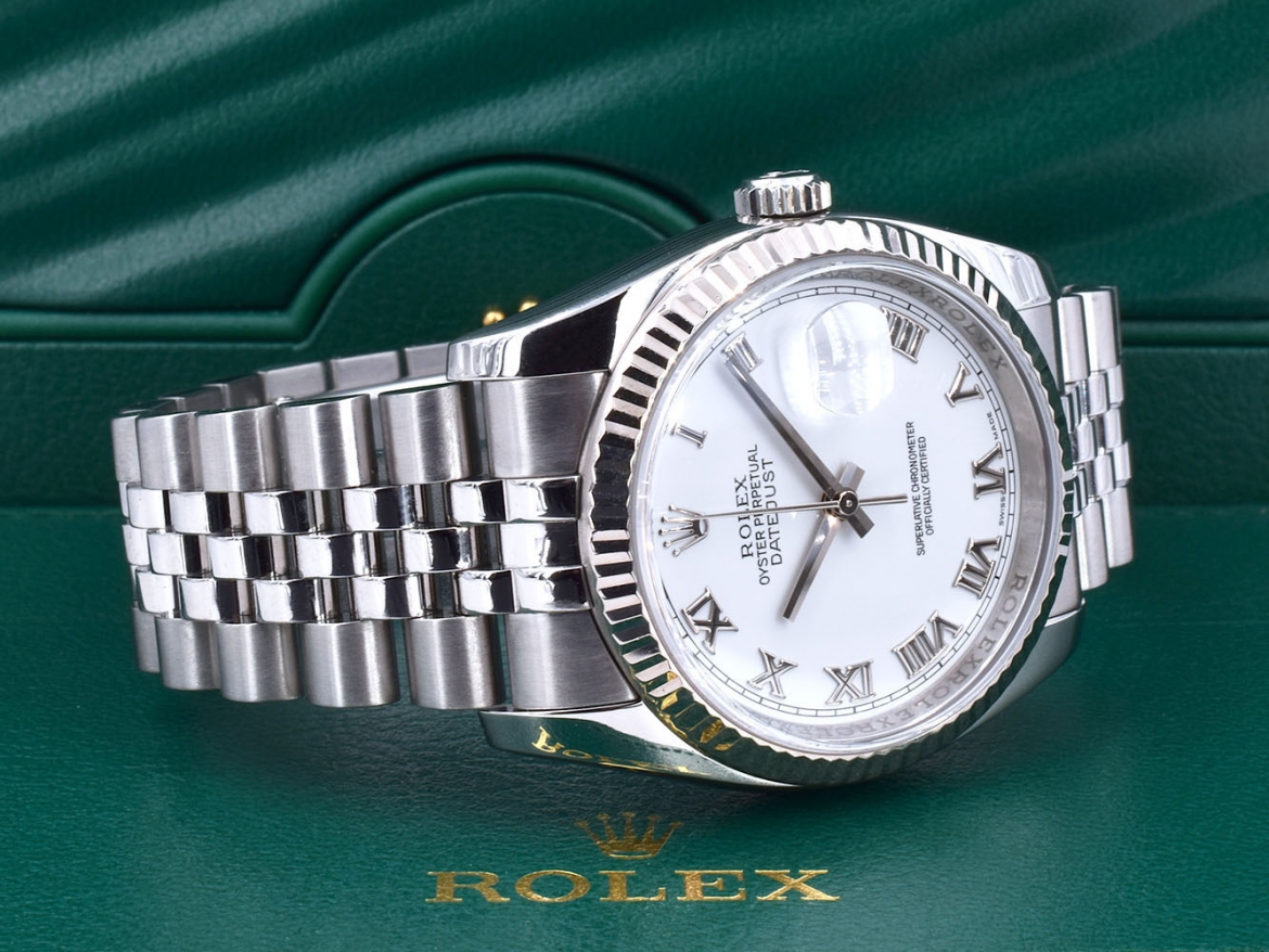 116234 White Roman Dial - Full Set 36mm