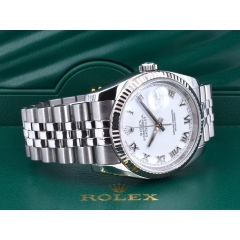 116234 White Roman Dial - Full Set 36mm