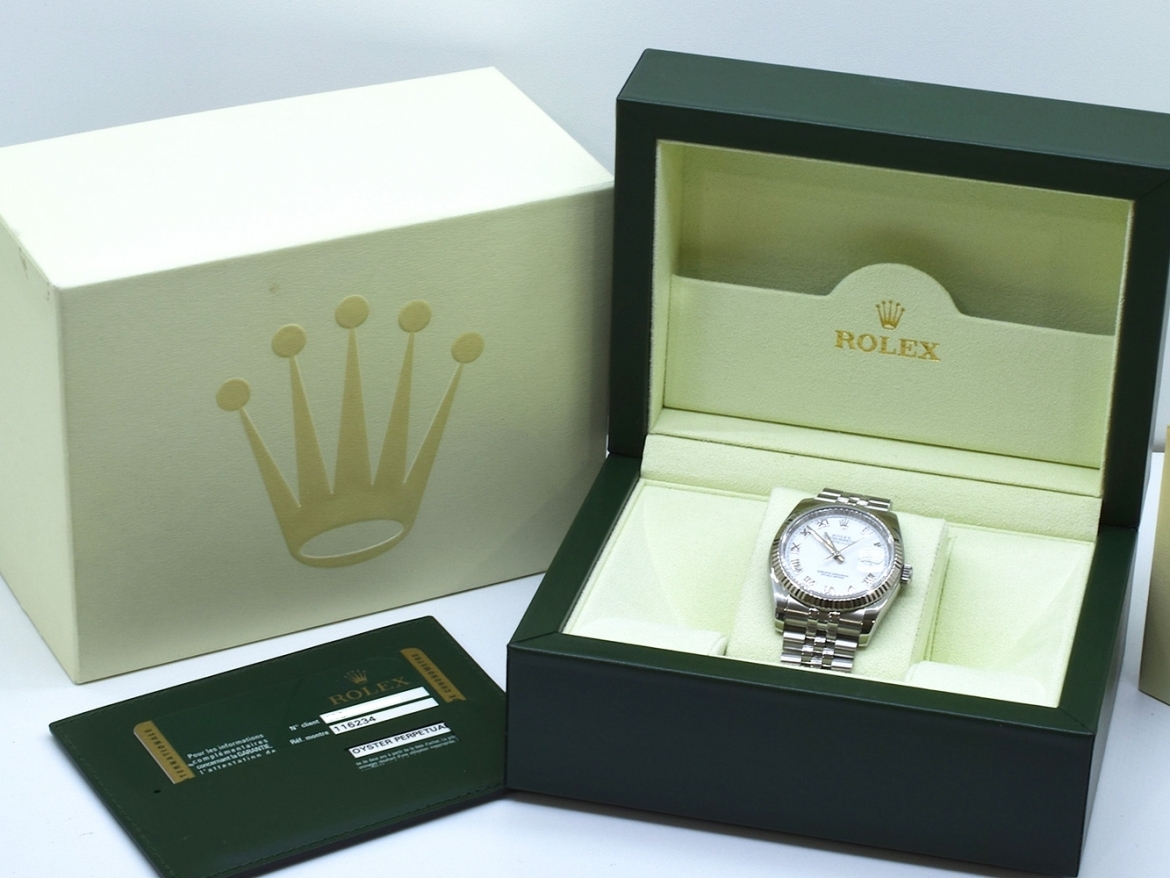 116234 White Roman Dial - Full Set 36mm