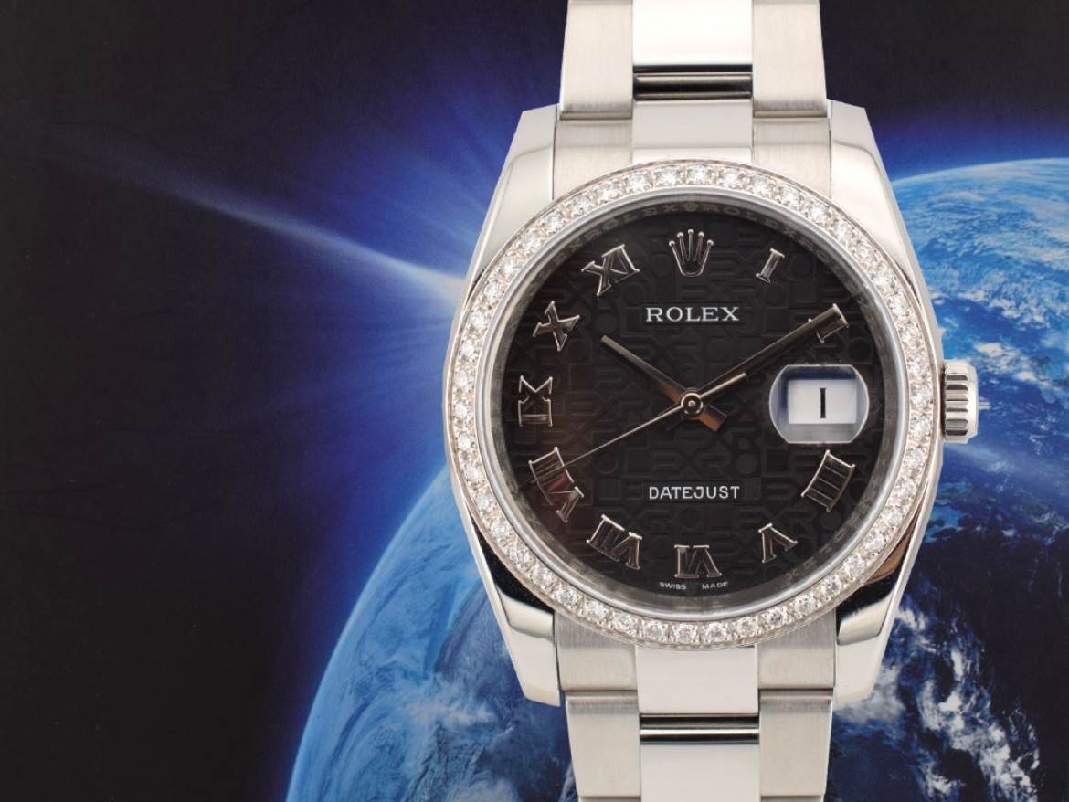 Black Jubilee Roman Dial - After Diamonds Bezel 36mm