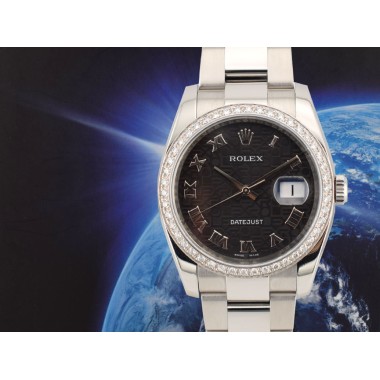 Black Jubilee Roman Dial - After Diamonds Bezel 36mm