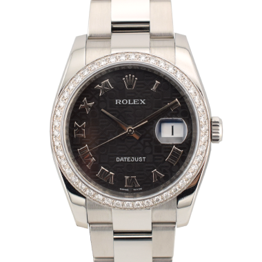 Black Jubilee Roman Dial - After Diamonds Bezel 36mm