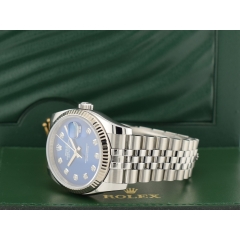 116234 Blue Dial With Big Diamonds - Full Set 36mm