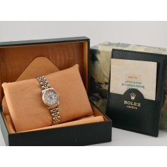 69173 White Roman Dial With Diamonds - Full Set 26mm