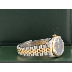 68273 Blue Dial With Diamonds - Full Set 31mm