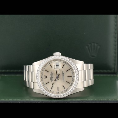 36mm Silver Index Dial - After Diamonds Bezel
