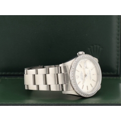 36mm Silver Index Dial - After Diamonds Bezel