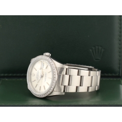 36mm Silver Index Dial - After Diamonds Bezel