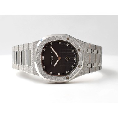 Genius Genta FROST BLACK GUILLOCHÉ DIAMOND DIAL
