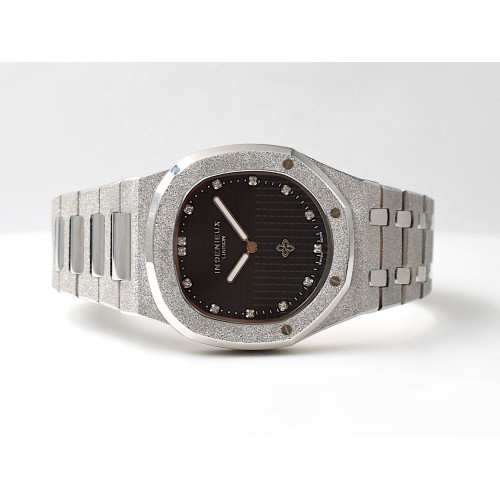 Genius Genta FROST BLACK GUILLOCHÉ DIAMOND DIAL