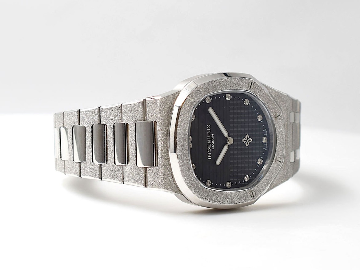 Genius Genta FROST BLACK GUILLOCHÉ DIAMOND DIAL