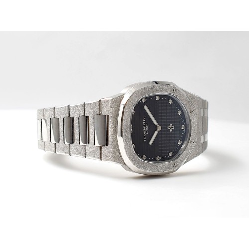 Genius Genta FROST BLACK GUILLOCHÉ DIAMOND DIAL