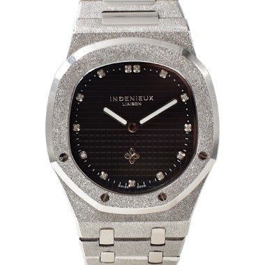 Genius Genta FROST BLACK GUILLOCHÉ DIAMOND DIAL