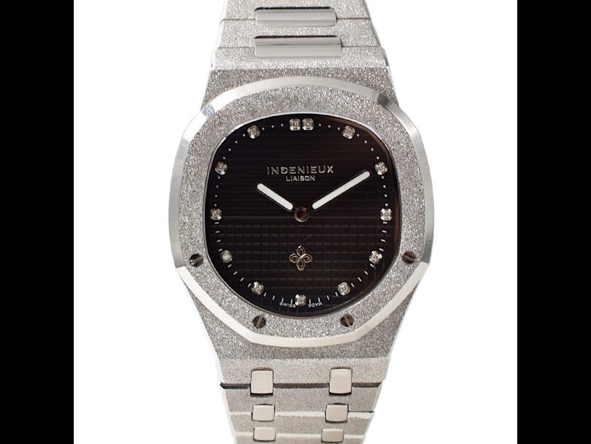 Genius Genta FROST BLACK GUILLOCHÉ DIAMOND DIAL