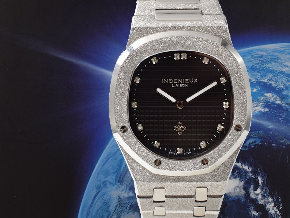 Genius Genta FROST BLACK GUILLOCHÉ DIAMOND DIAL