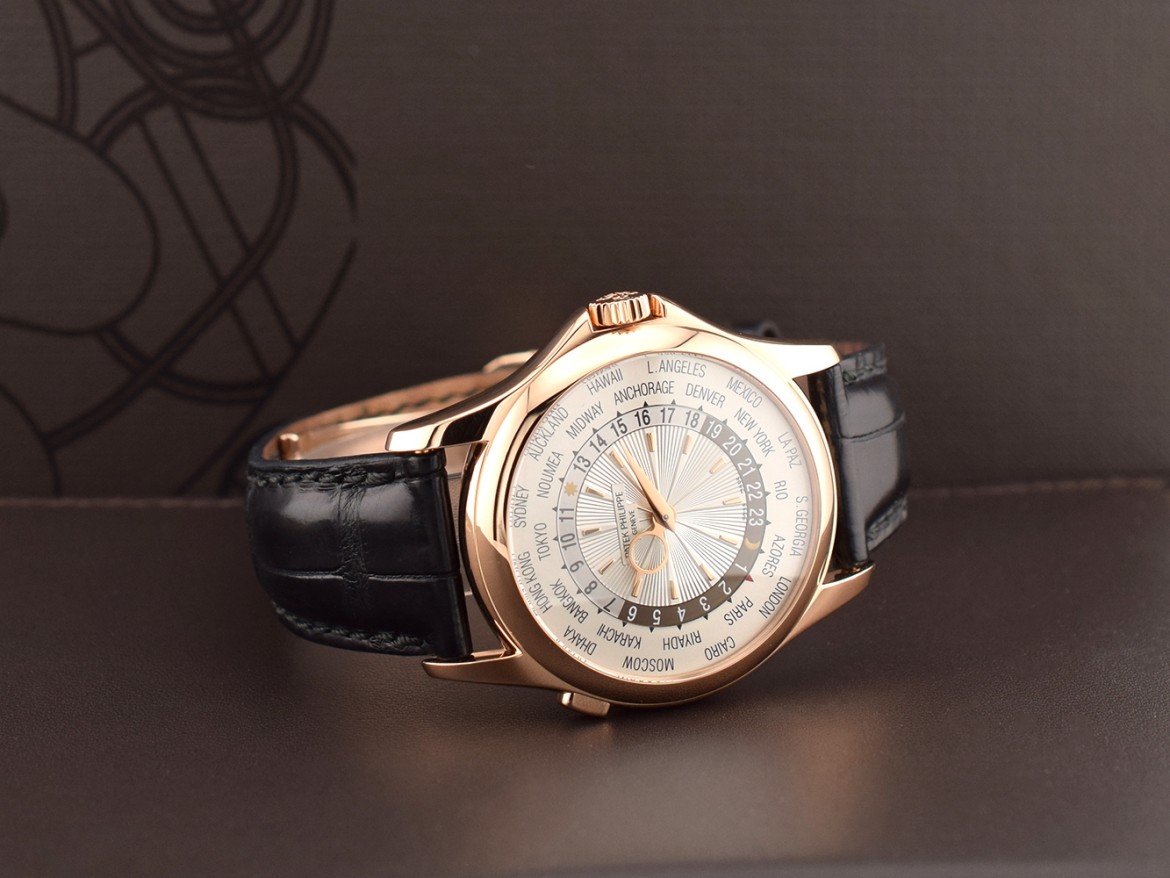 World Time 5130R - Very Rare 'Double P' - Rose Gold Full Set