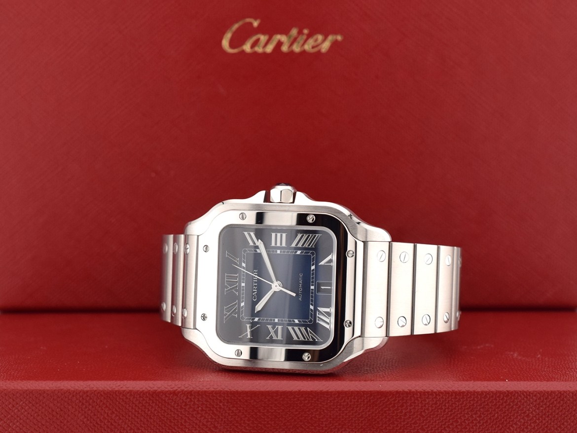 Santos Large Blue Dial WSSA0071 NEW