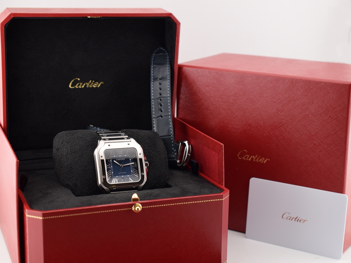 Santos Large Blue Dial WSSA0071 NEW