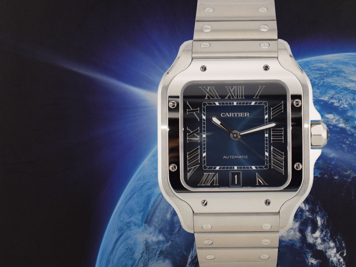 Santos Large Blue Dial WSSA0071 NEW