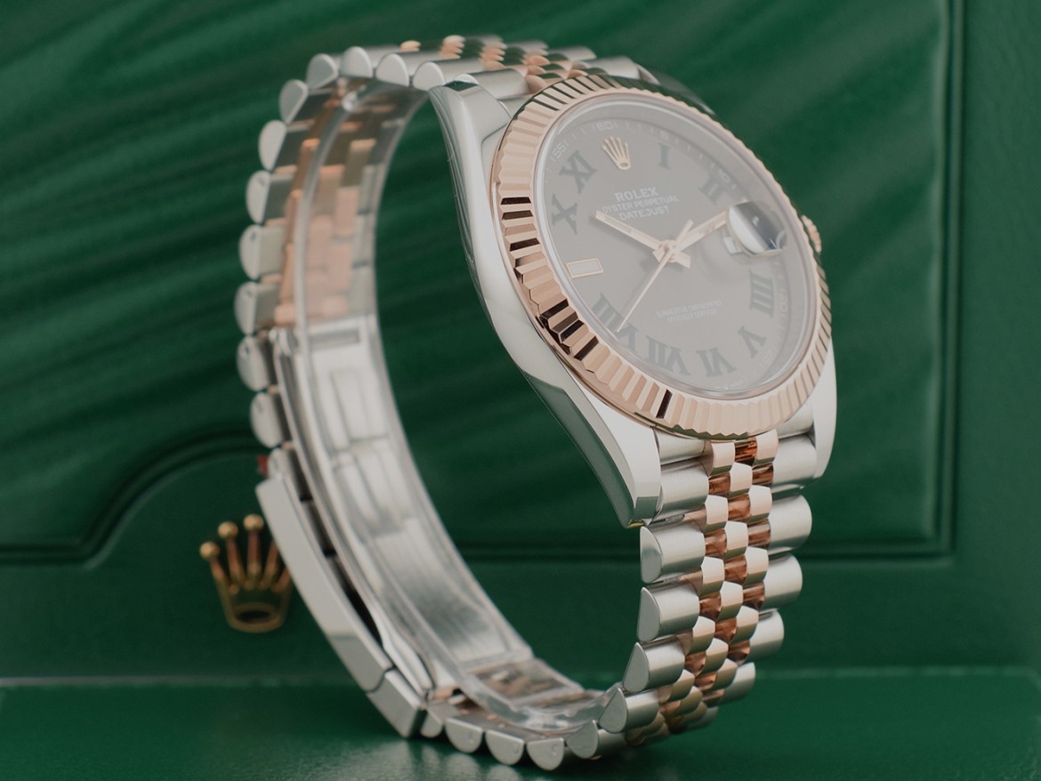 126331 Steel & Rose Gold With Wimbledon Dial 41mm - New 2024
