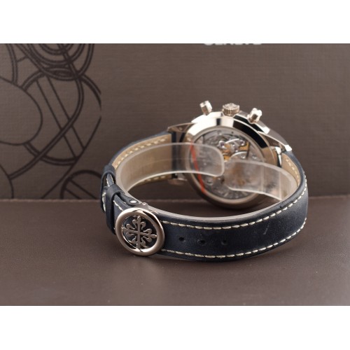 5172G-001 Chronograph White Gold Blue Dial Full Set Like New