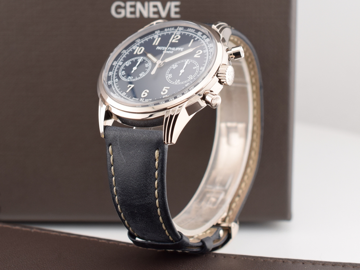 5172G-001 Chronograph White Gold Blue Dial Full Set Like New