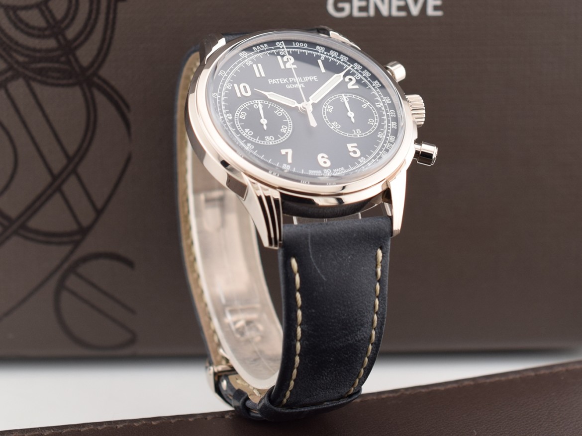 5172G-001 Chronograph White Gold Blue Dial Full Set Like New
