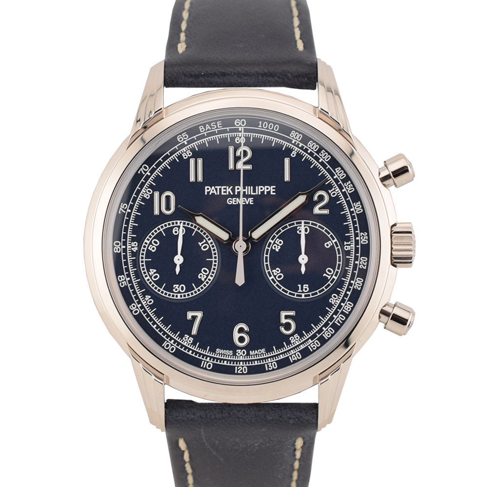 5172G-001 Chronograph White Gold Blue Dial Full Set Like New