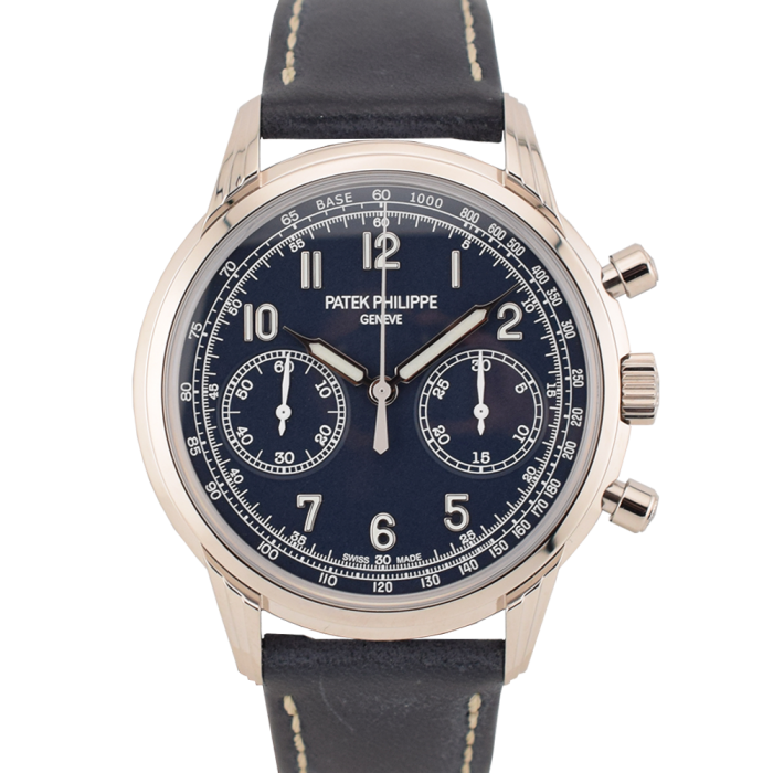 5172G-001 Chronograph White Gold Blue Dial Full Set Like New