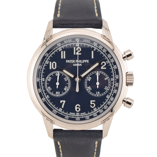 5172G-001 Chronograph White Gold Blue Dial Full Set Like New
