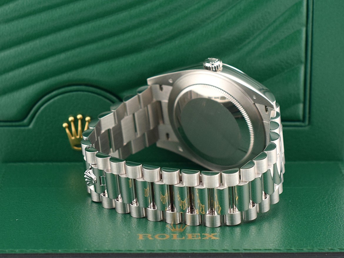40mm Meteorite Baguette Diamond Dial Platinum 228206 new