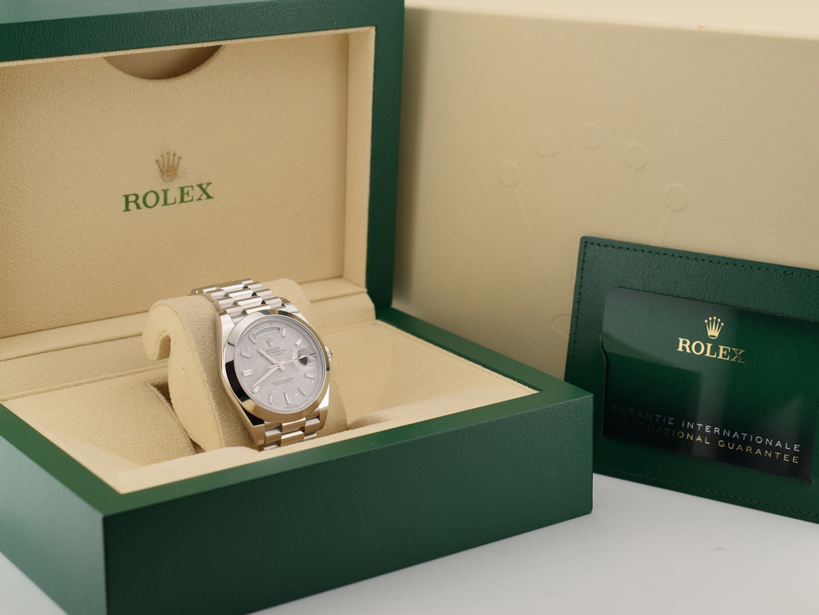 228206 Platinum & Meteorite Dial - New 2021