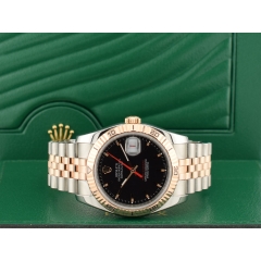 36mm Turnograph 116261 Steel & Rose Gold  Black  Dial  service Rolex