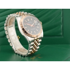 36mm Turnograph 116261 Steel & Rose Gold  Black  Dial  service Rolex