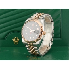 36mm Turnograph 116261 Steel & Rose Gold  Black  Dial  service Rolex