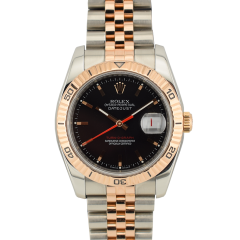 36mm Turnograph 116261 Steel & Rose Gold  Black  Dial  service Rolex