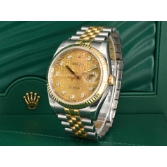 116233 Gold Jubilee Dial With Big Diamonds - Full Set 36mm