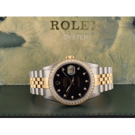 16233 Black Diamonds Dial - After Diamonds Bezel - Full Set 36mm