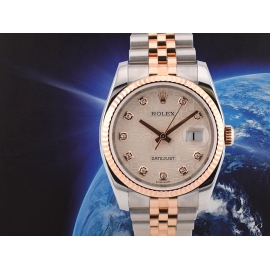 116231 Steel & Rose Gold With Jubilee Diamonds Dial - Full Set 36mm