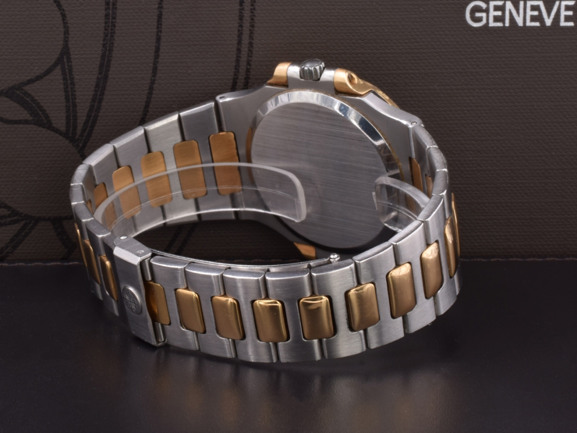 3700 Steel/Gold Blue Dial Original Box / Warranty 1982 very rare