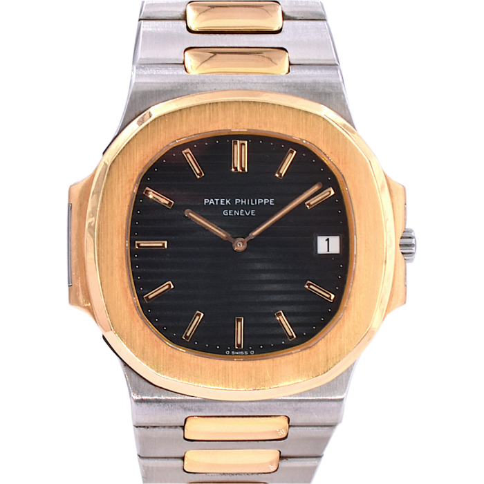 3700 Steel/Gold Blue Dial Original Box / Warranty 1982 very rare