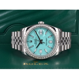 Turquoise Dial With After Diamonds Bezel - Full set 36mm