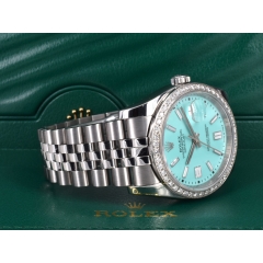 Turquoise Dial With After Diamonds Bezel - Full set 36mm